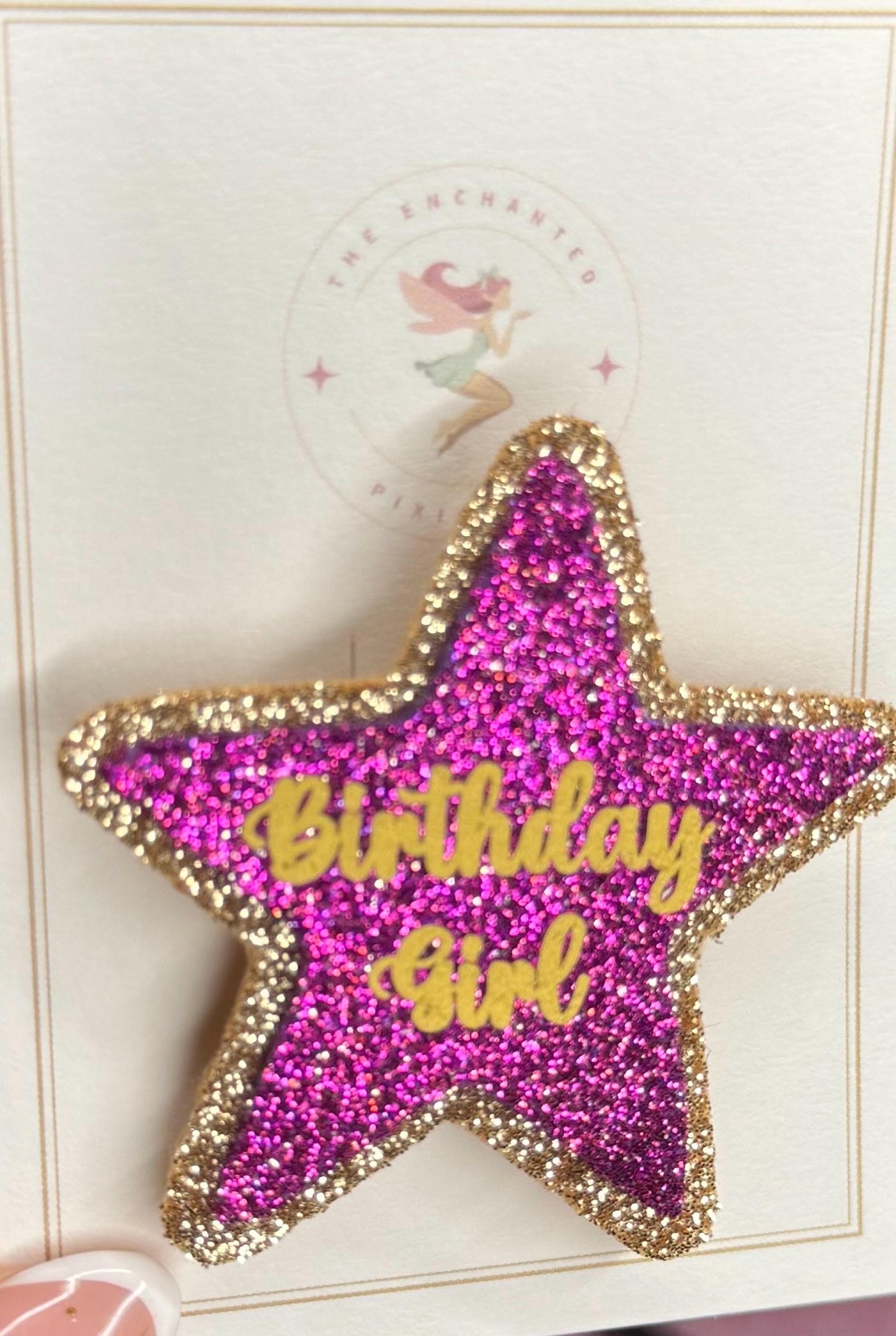Birthday girl mini birthday badge