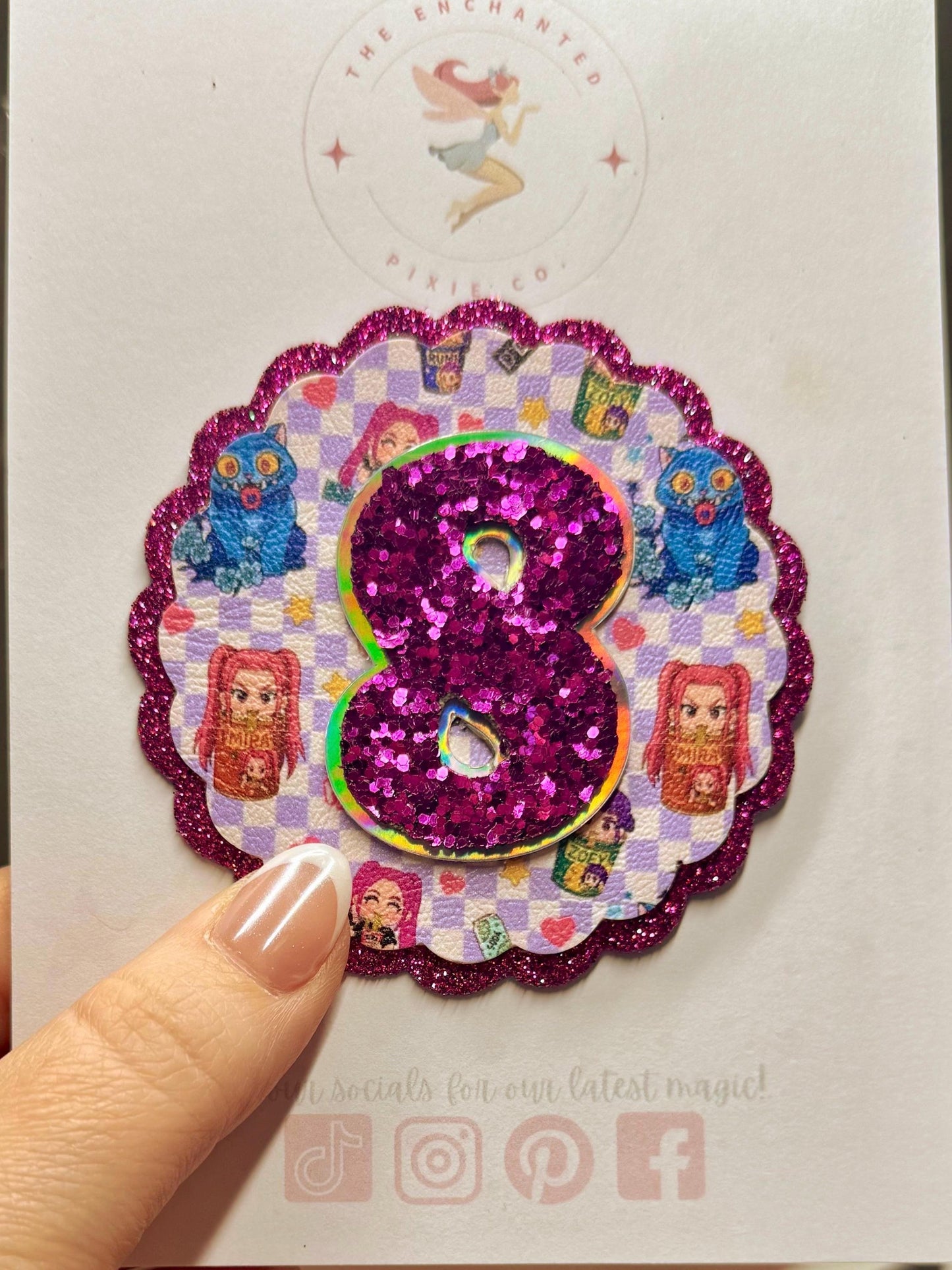 K-Pop Demon Hunters Birthday Badge – Huntrix & Derpsy