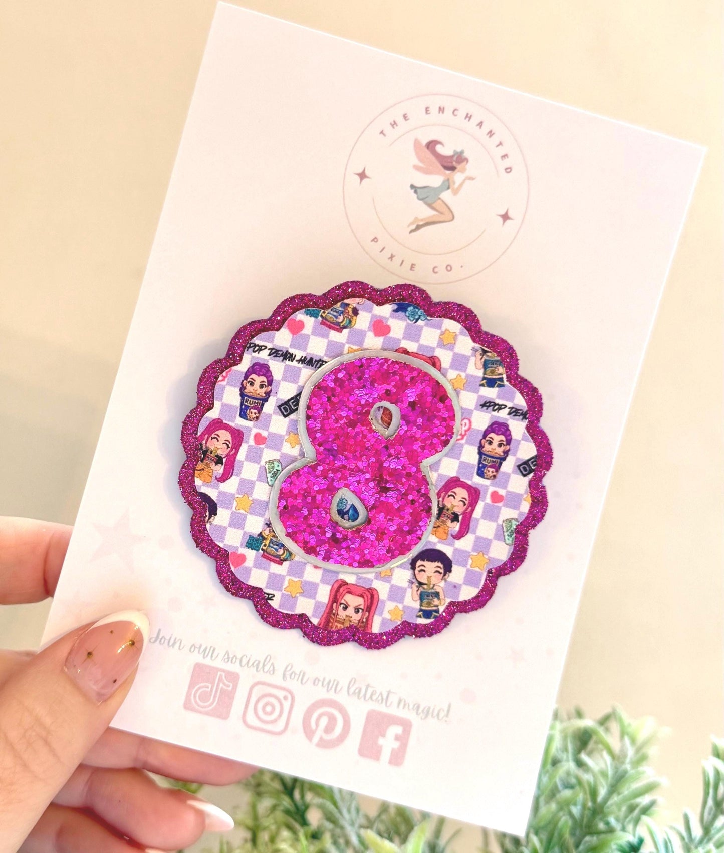 K-Pop Demon Hunters Birthday Badge – Huntrix & Derpsy
