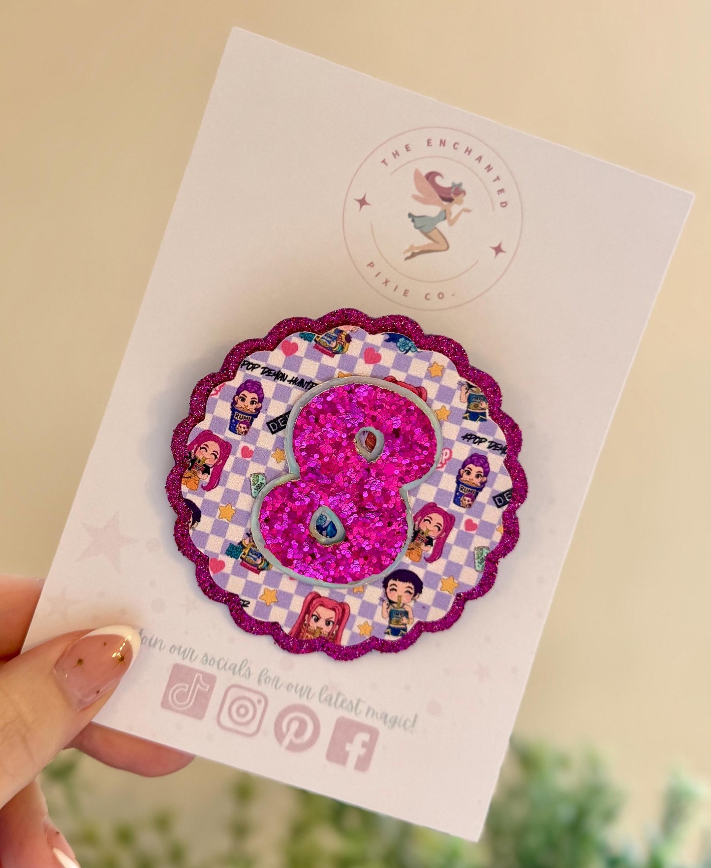 K-Pop Demon Hunters Birthday Badge – Huntrix & Derpsy