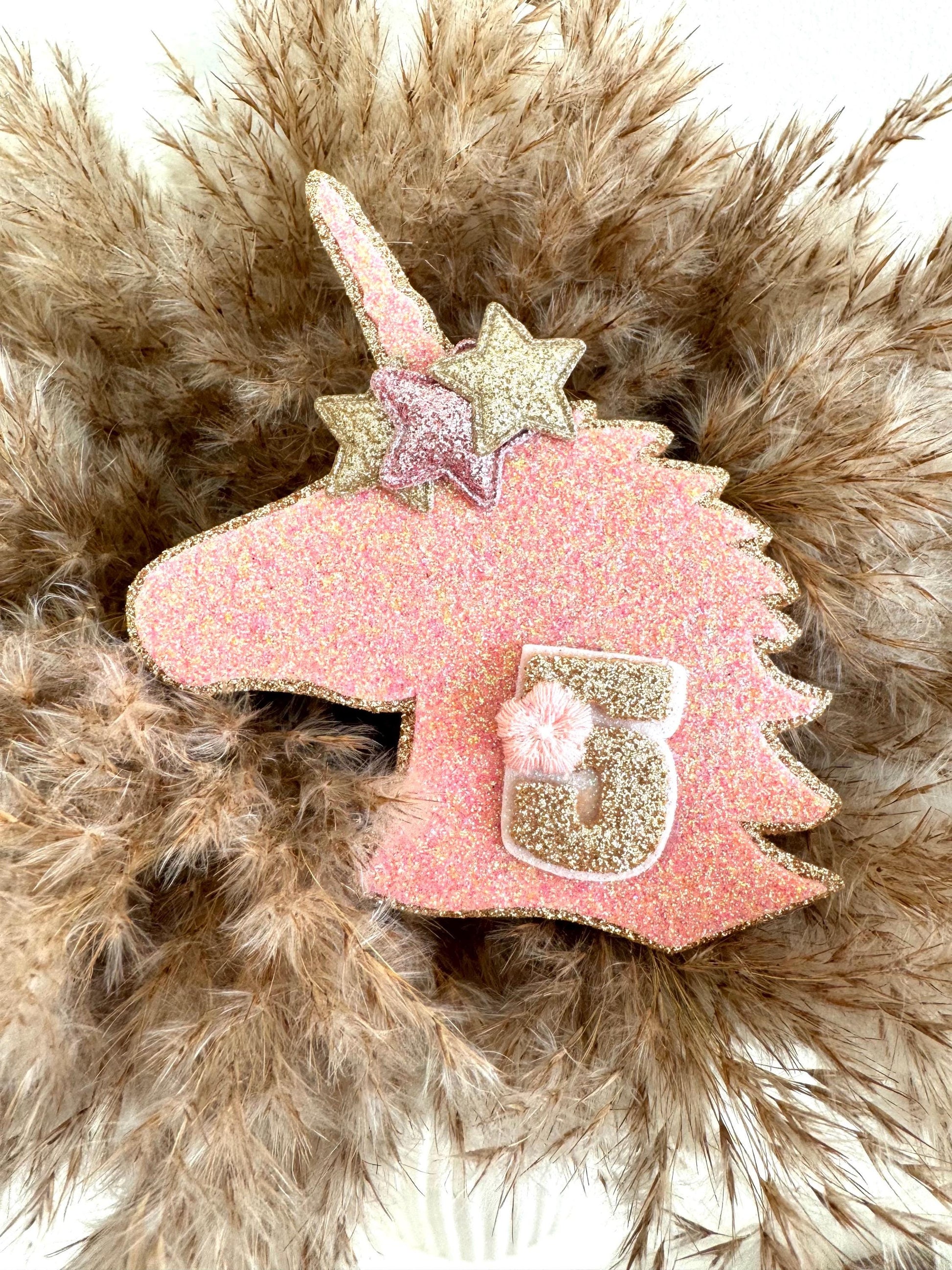 Unicorn sparkle birthday glitter badge all ages